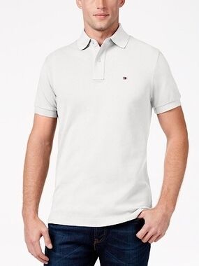 Tommy Hilfiger Men's White Short-Sleeve Polo